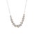 Modern 2.2ctw Diamond Cluster Station Necklace, 14k White Gold, Length 17 In For Sale - Image 3 of 6