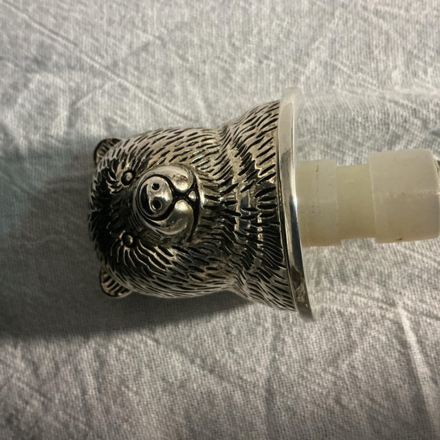 Metal Neiman Marcus Bull and Bear Wine Bottle Stoppers For Sale - Image 7 of 10