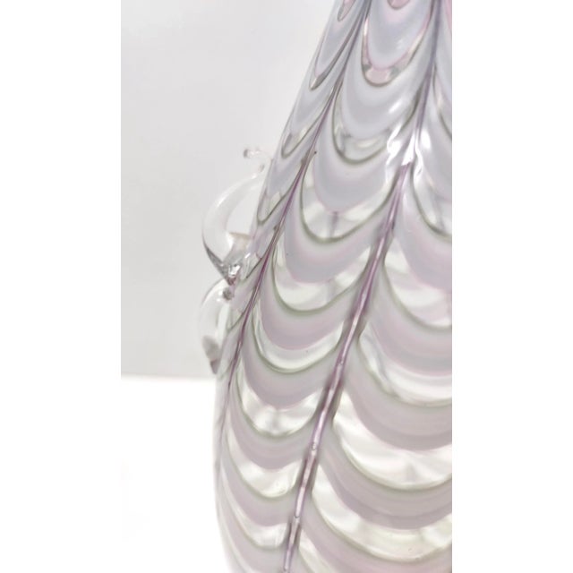 Vintage Lilac and Transparent Murano Glass Vase by Alberto Donà, 1940s For Sale - Image 10 of 17