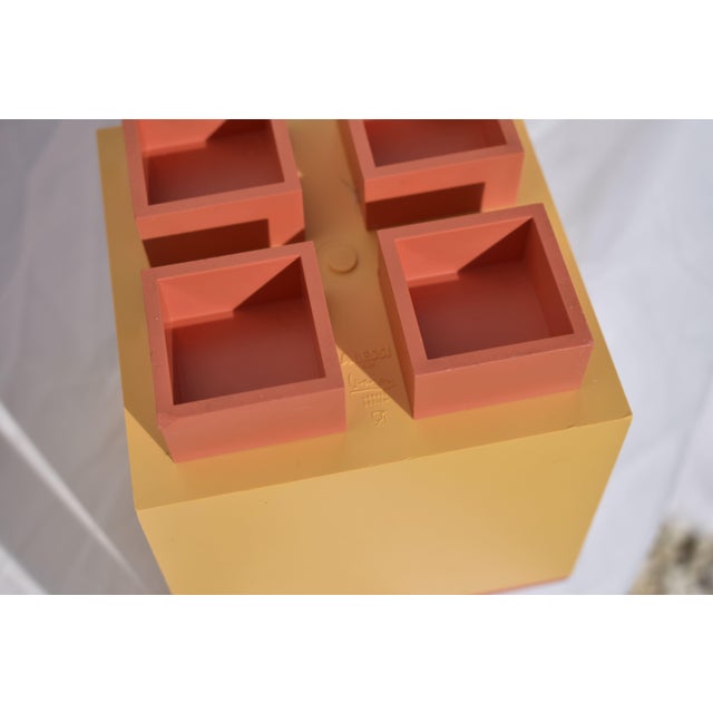 Plastic Vintage Lidded Jars and Tray by Michael Graves for Alessi, 1994, Set of 5 For Sale - Image 7 of 8