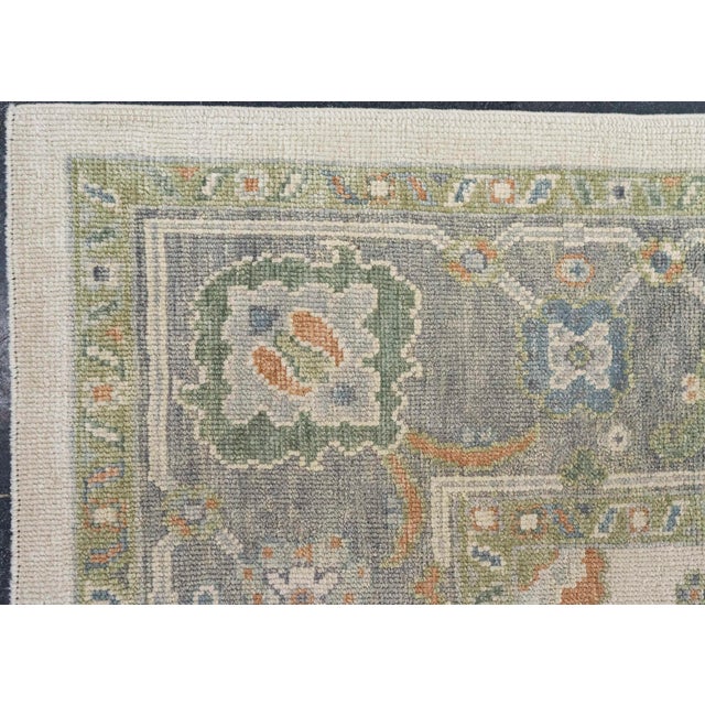 Early 21st Century Turkish Oushak Rug 9'6" x 12'8" #20421 For Sale - Image 5 of 8