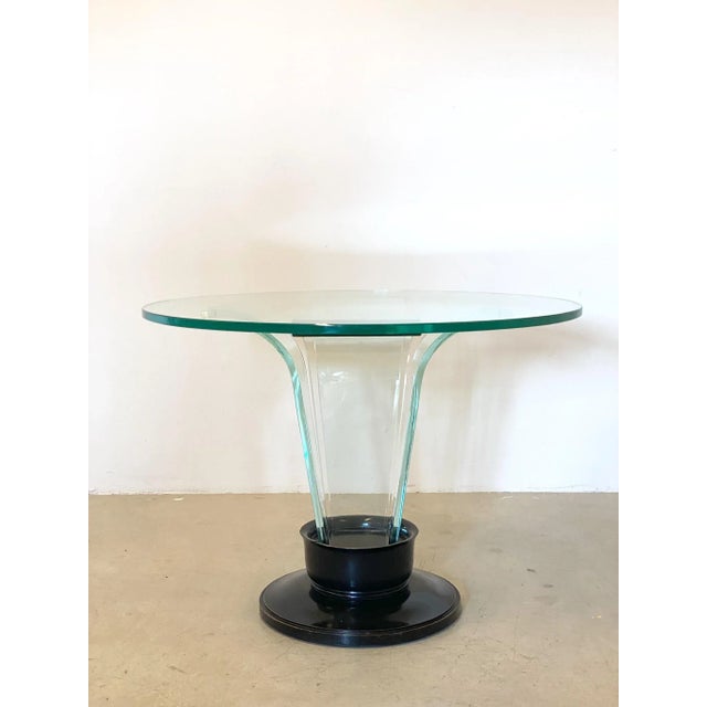 Table in the style of Pietro Chiesa for Fontana Arte, 1950s For Sale - Image 5 of 17
