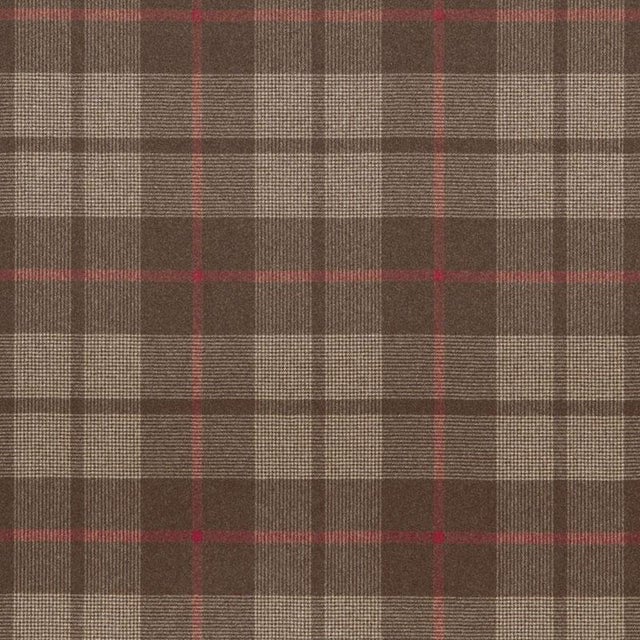 Contemporary Sample - Schumacher Montana Wool Plaid Fabric in Java For Sale - Image 3 of 3