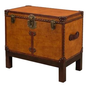 English Campaign Decorative Box on Stand