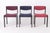 Mid-Century Modern German Dining Chairs in Black Beechwood with Pastel Upholstery, 1950s, Set of 6 For Sale - Image 6 of 11