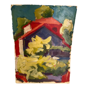 Richard Snyder 1960s Oil Painting on Paper