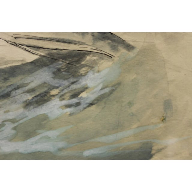 Traditional "Swordfish Taking the Bait" Watercolor For Sale - Image 3 of 5