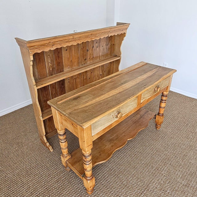 Late 19th Century Antique English Pine Welsh Dresser - Circa 1890 For Sale - Image 5 of 14