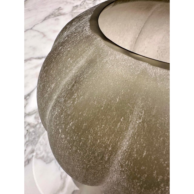 Contemporary Guaxs Lalibela Vase | German Hand-Crafted Glass, Smoke Grey For Sale - Image 3 of 9