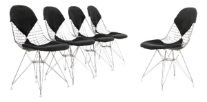 Wire DKR-2 Chairs by Eames, 1951, Set of 5