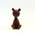 A mid century turned wood figurine in the shape of a Bear. Adorable stylized features. Made in Japan by Senshukai as part...