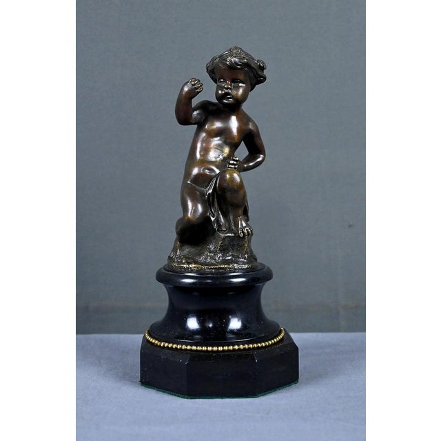 19th Century Bronze Nude Putti, Set of 2 For Sale - Image 9 of 16