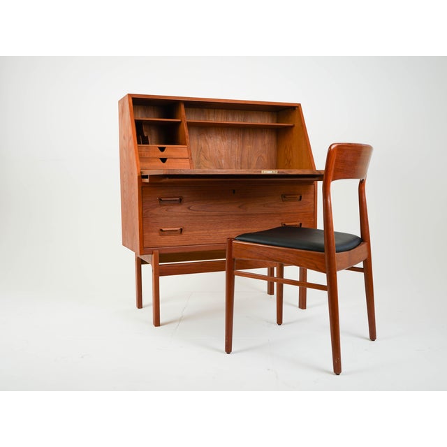 Mid-Century Teak Secretary by Arne Wahl Iversen, 1960s For Sale - Image 14 of 16