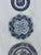 Set of three wall plates featuring blue and white Asian motifs, in graduated sizes. Does not include hangers. Two are blue...