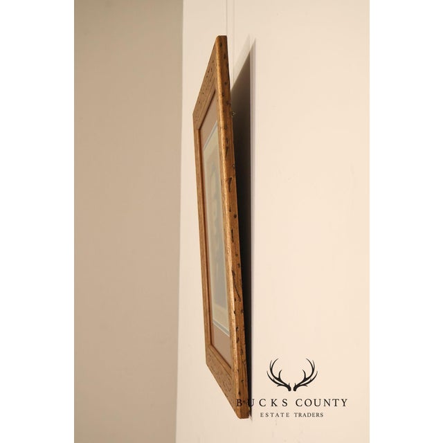 Double Matted Wood Framed Lithograph of Gustav Stickley Portrait For Sale - Image 18 of 18