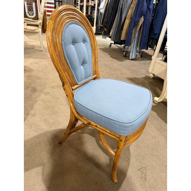 Pacific Rattan Glass Top Table With Eight Chairs For Sale In Las Vegas - Image 6 of 7