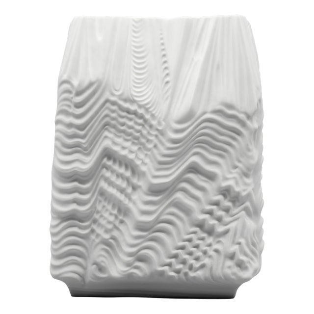 Cascade Bisque Porcelain Vase by Martin Freyer for Rosenthal, 1960s For Sale