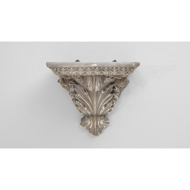 French 1900s French Plaster Pedestal Shelf For Sale - Image 3 of 18