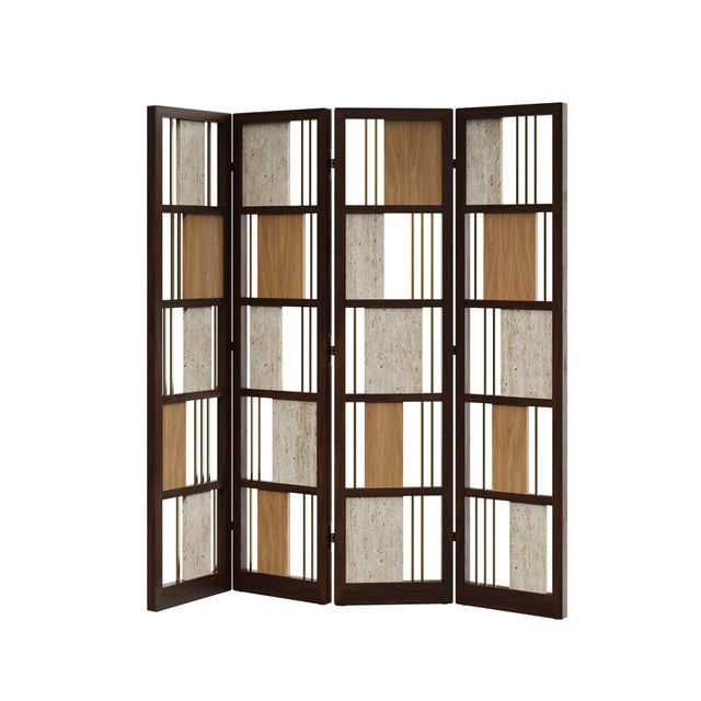 Wordsworth Folding Screen from Wood Tailors Club For Sale - Image 4 of 10