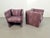 Lavender Vintage Postmodern Club Chairs, 1980, Set of 2 For Sale - Image 8 of 12