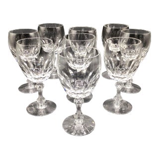 Tiffin Franciscan Water Goblets "Manchester" -Set of 9 For Sale