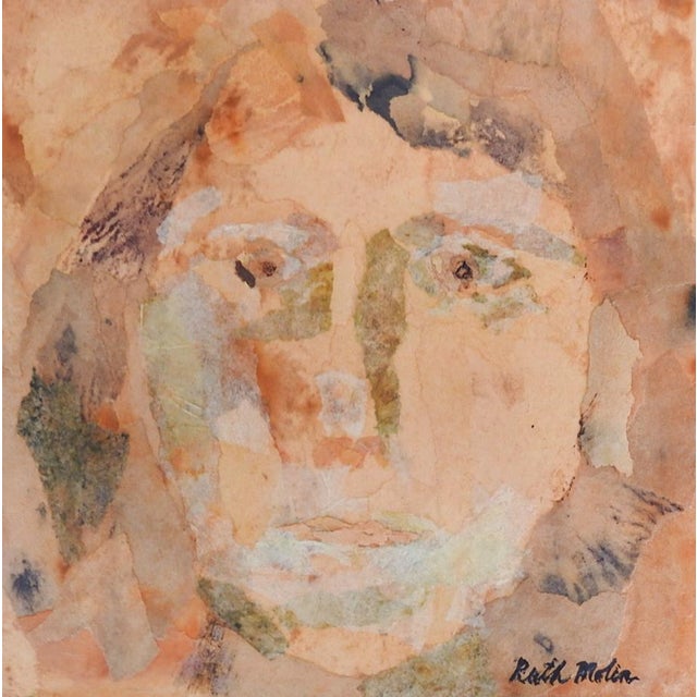 Mid-Century Modern Mid 20th Century Collage Portrait by Ruth Molin For Sale - Image 3 of 4