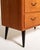 Wood Scandinavian Teak Chest of Drawers with Black Legs, 1950s For Sale - Image 7 of 10