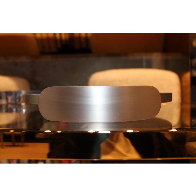 Blue Vintage Ginger Brown Blue Straw Tray For Sale - Image 8 of 8