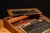 Antique English Walnut Folding Lap Desk For Sale - Image 4 of 11