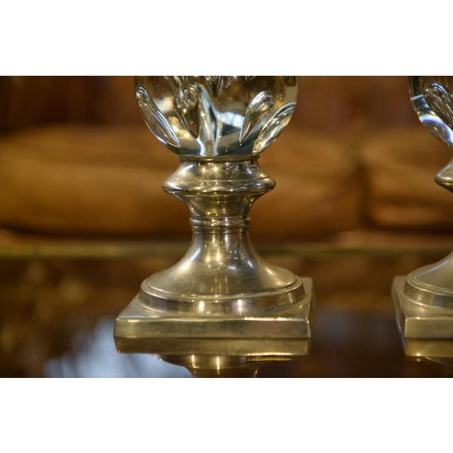 Decorative Murano Glass Stair Balls, 1970s, Set of 2 For Sale - Image 6 of 11