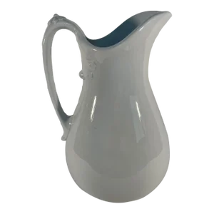 Antique English White Stone China Pitcher