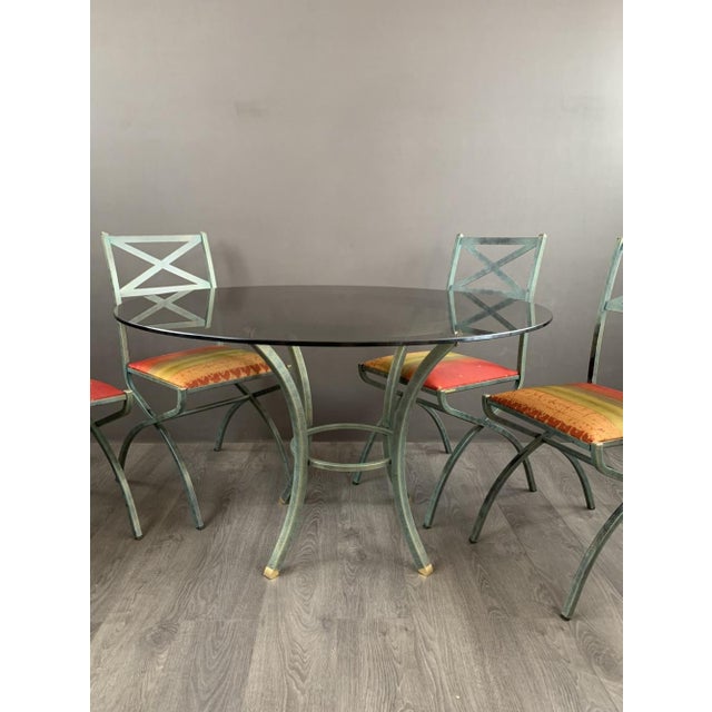 1970s Table and Chair Set from the Villa Deste Collection by Pierre Vandel, 1970s, Set of 5 For Sale - Image 5 of 8