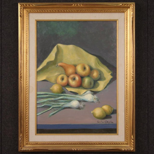 Valentino Ghiglia, Still Life, 1940, Oil on Canvas For Sale - Image 15 of 15