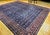 Persian Vintage Persian Mahal Sultanabad Rug, Hand-Knotted Wool, Geometric Pattern, 11x14, Navy & Burgundy For Sale - Image 3 of 13