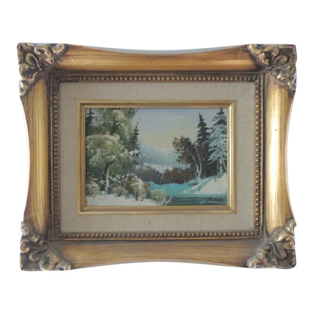 Mid 20th Century "California School of Painters" Landscape Oil Painting, Framed For Sale