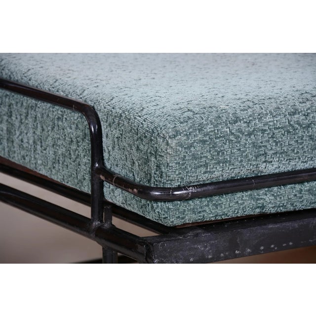 Bauhaus Brown & Blue Sofa, Czechia, 1930s For Sale - Image 11 of 18