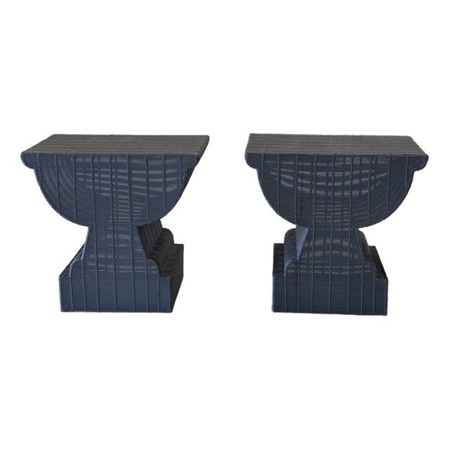 Vintage Industrial Side Tables, Set of 2 For Sale