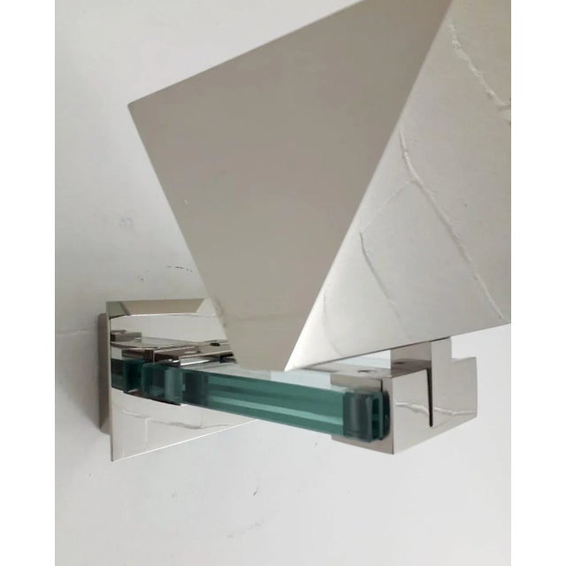 Chrome Mid 20th Century Art Deco Sconce by Fratelli Martini For Sale - Image 8 of 11