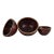 Vintage Indonesian Handmade Nesting Wooden Bowls For Sale