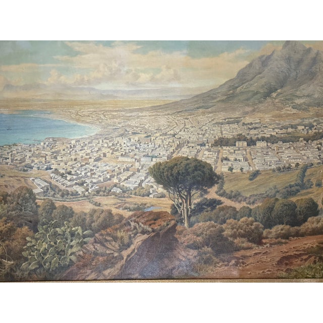 John Roland Brown, Panorama of Cape Town From Signal Hill, Circa 1910 For Sale - Image 10 of 11