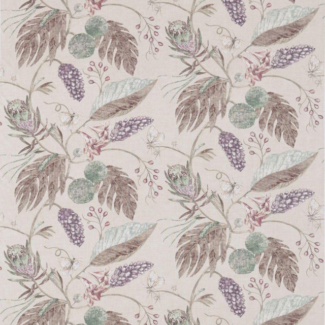 Harlequin Amborella Fabric in Heather/Linen For Sale