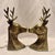 Mid-Century Brass Stag Head Bookends - Set of 2 For Sale In Mobile - Image 6 of 11