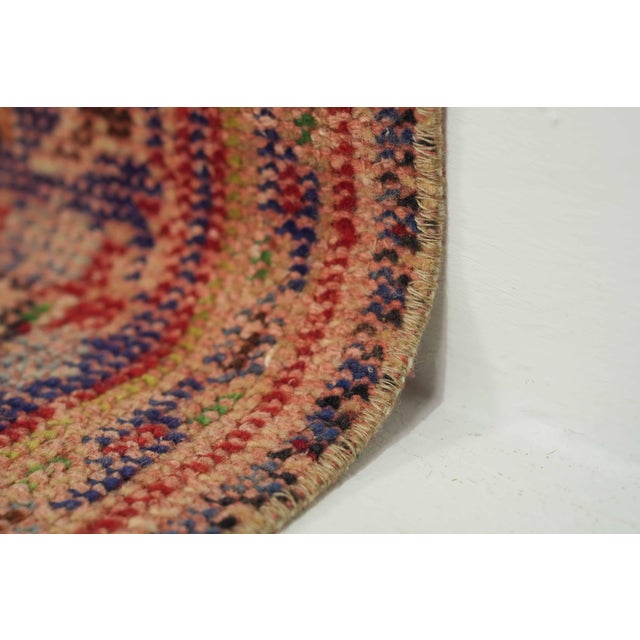 1970s 1970s Vintage Turkish Handmade Turkish Wool Cotton Red Area Rug For Sale - Image 5 of 12