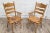 French Country Vintage Procter & Gamble Ladder Back Country French Style Dining Chairs - Pair For Sale - Image 3 of 9