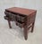 Chinoiserie Antique Chinese Qing Dynasty Lacquer Side Table With Birds and Flowers For Sale - Image 3 of 17