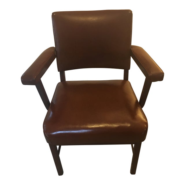 Vintage Mid Century DoMore Industrial Arm Chair For Sale