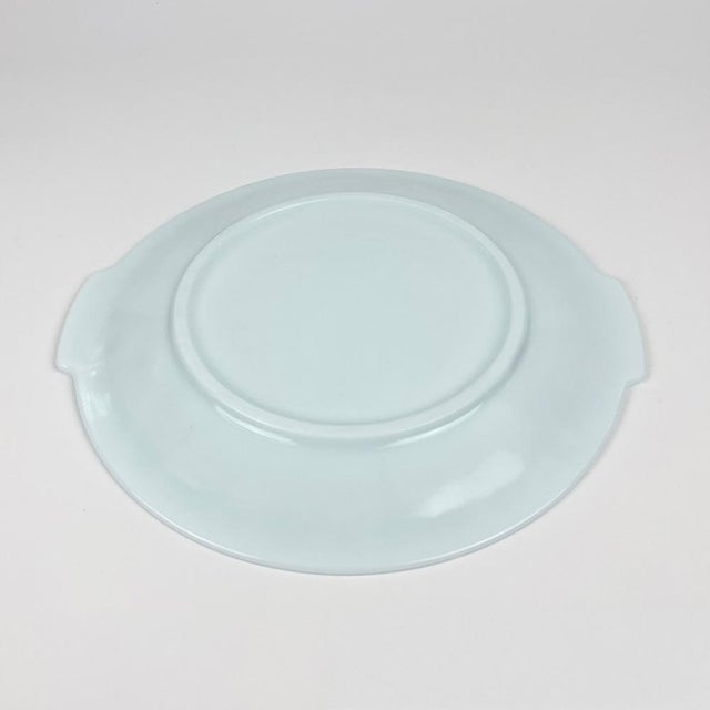 Glacier Blue Opaline Dessert Serving, 1950s, Set of 7 For Sale - Image 4 of 6
