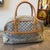 2001 Louis Vuitton Marie Navy Blue Monogram Canvas and Leather Hand Bag For Sale - Image 14 of 18
