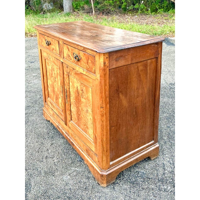 Farmhouse Vintage Boho 19th Century Burl Sideboard For Sale - Image 3 of 12