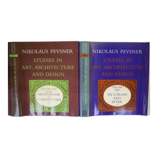"Studies in Art, Architecture and Design" 1968 Pevsner, Nikolaus- Set of 2 For Sale